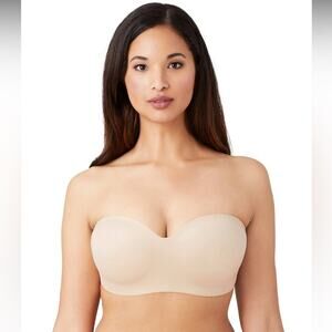 Wacoal 854372 Tan Nude Staying Power Strapless Wire Free Bra NEW 32D
